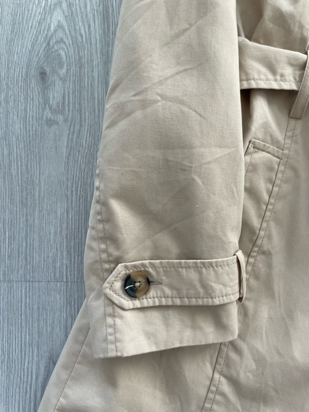 Stradivarius Beige Trench Coat - Size XL (Fits M/L) - Picture 5 of 11